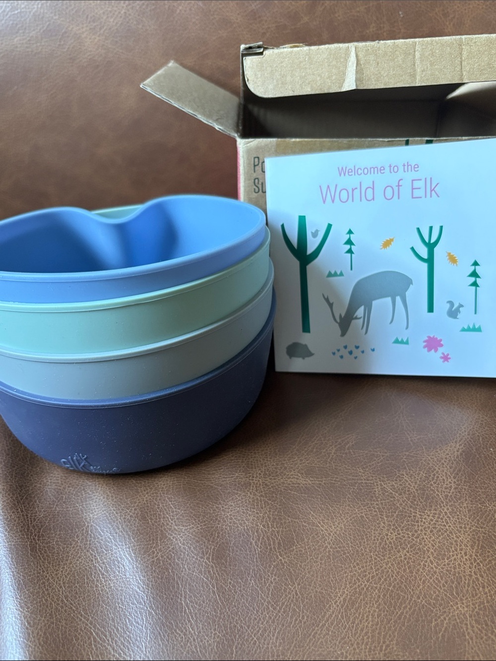 Elk porcelain bowl suction sleeves 4ct